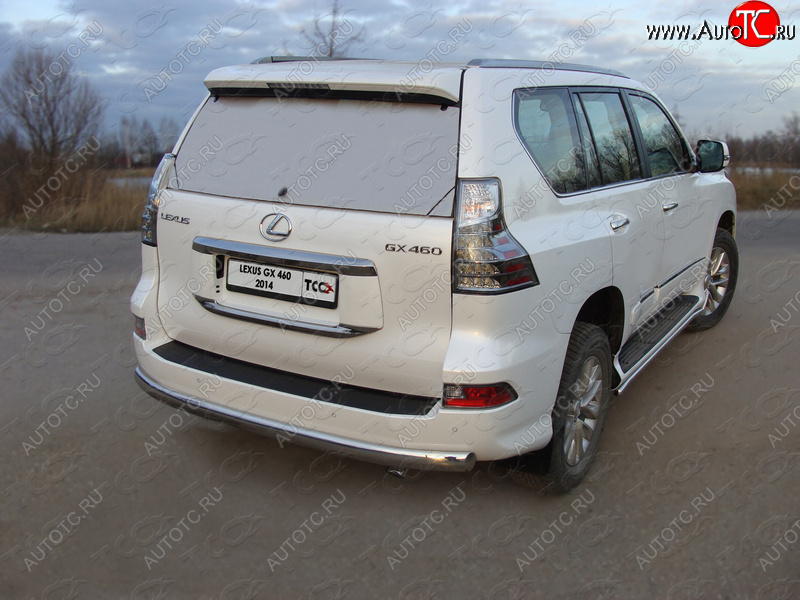 24 999 р. Защита задняя (центральная овальная 75х42 мм) ТСС Тюнинг  Lexus GX460  J150 (2019-2022) 2-ой рестайлинг (центральная )  с доставкой в г. Омск