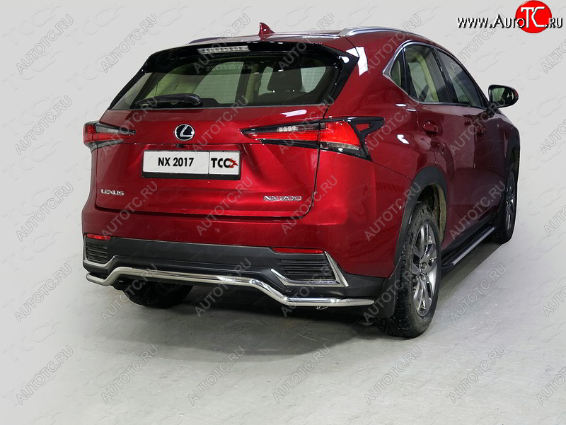 17 999 р. Защита задняя (нержавейка d42,4 мм) кроме F-Sport, ТСС Тюнинг  Lexus NX200  Z10 (2017-2021) рестайлинг  с доставкой в г. Омск