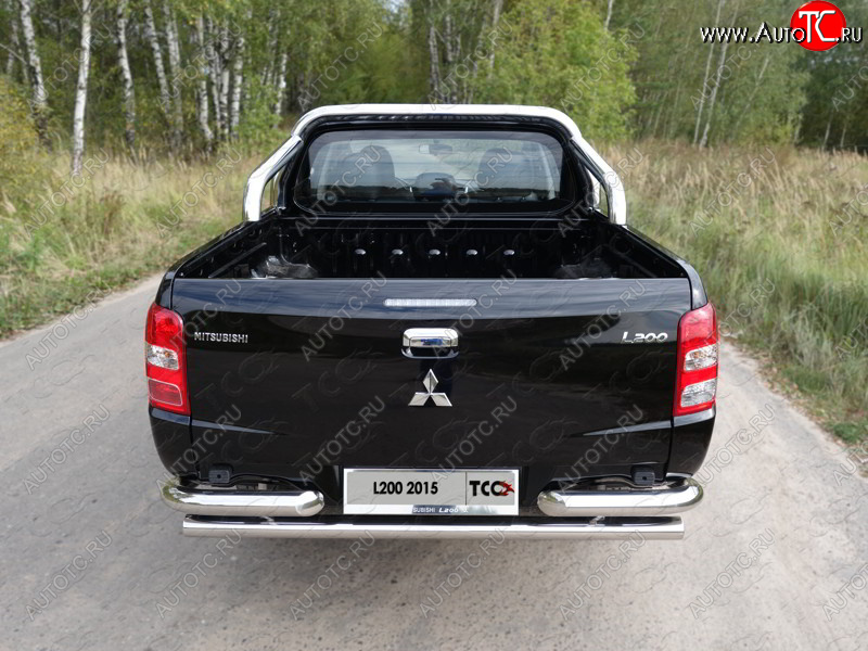 55 999 р. Защита кузова d76,1 мм (только для кузова) ТСС Тюнинг  Mitsubishi L200  5 KK,KL (2015-2019) дорестайлинг (нержавейка)  с доставкой в г. Омск