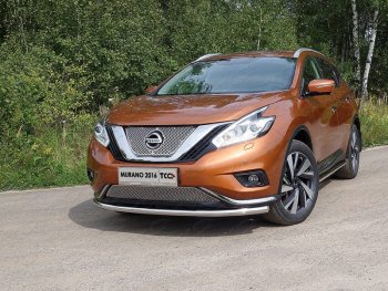 Защита переднего бампера нижняя d60,3 мм ТСС Тюнинг Nissan (Нисан) Murano (Мурано)  3 Z52 (2015-2022) 3 Z52 дорестайлинг  (нержавейка)