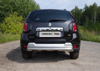 11 749 р. Защита задняя (нержавейка 60,3 мм) ТСС Тюнинг  Renault Duster  HS (2015-2021) рестайлинг  с доставкой в г. Омск. Увеличить фотографию 1