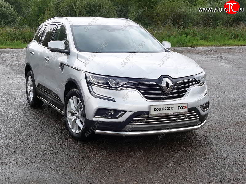 17 999 р. Защита переднего бампера нижняя d60,3 мм ТСС Тюнинг  Renault Koleos  2 (2016-2024) (нержавейка)  с доставкой в г. Омск