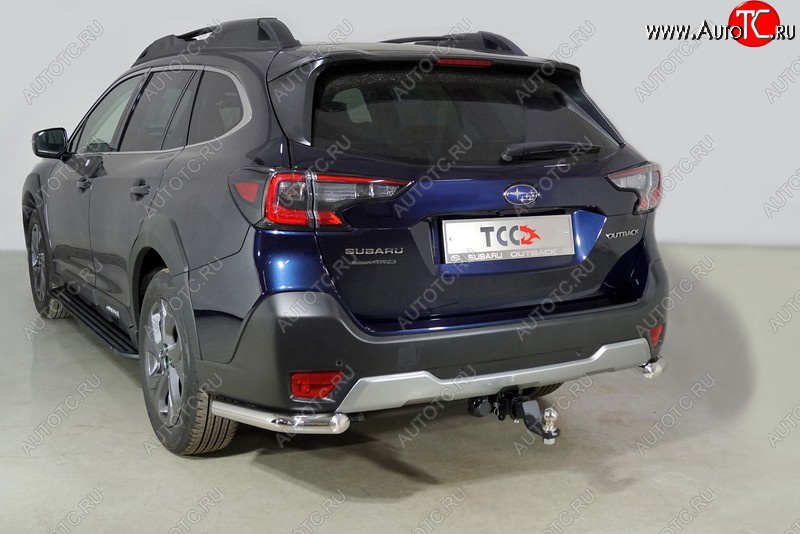 19 849 р. Защита заднего бампера (уголки, d60,3 мм) TCC  Subaru Outback  BT (2019-2024) универсал  с доставкой в г. Омск