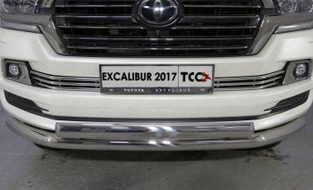 Декоративная вставка решетки радиатора (EXCALIBUR) ТСС Тюнинг Toyota (Тойота) Land Cruiser (Лэнд)  200 (2015-2021) 200 2-ой рестайлинг