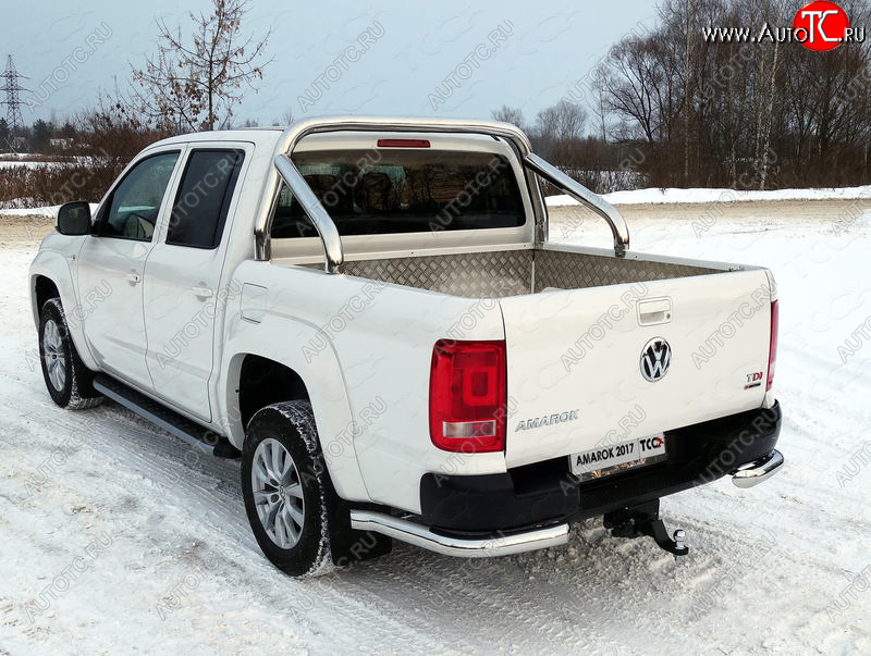 57 999 р. Защита кузова (для кузова) d 76,1 мм ТСС Тюнинг Volkswagen Amarok рестайлинг (2016-2022) (нержавейка)  с доставкой в г. Омск