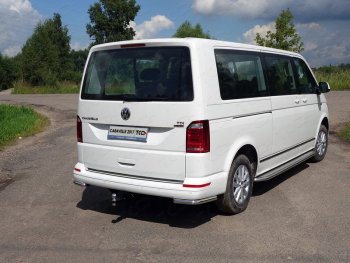 19 549 р. Защита заднего бампера (уголки, d42,4 мм) TCC  Volkswagen Caravelle  T6.1 (2019-2024) рестайлинг  с доставкой в г. Омск. Увеличить фотографию 1