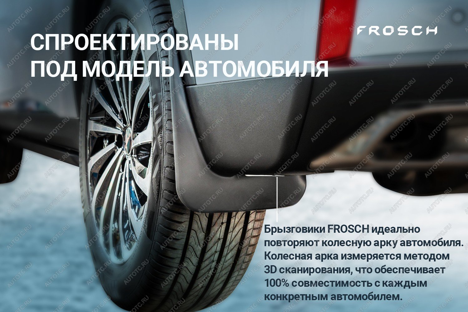 1 029 р. Брызговики передние (optimum) FROSCH  Omoda C5 (2021-2024)  с доставкой в г. Омск