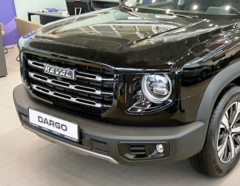 2 499 р. Дефлектор капота SIM Haval Dargo (2022-2024)  с доставкой в г. Омск. Увеличить фотографию 1