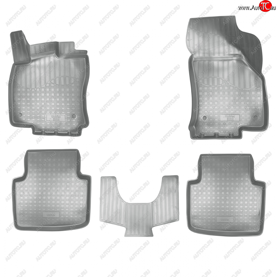 3 579 р. Коврики салонные Norplast  3D  Skoda Superb  B8 (3V) (2015-2019) лифтбэк дорестайлинг (серый)  с доставкой в г. Омск