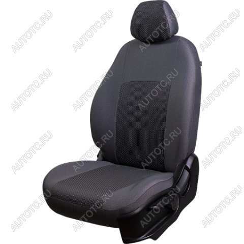 7 299 р. Комплект чехлов для сидений (РЗС 40/60 3Г Жаккард) Дублин Lord Autofashion Hyundai IX35 LM дорестайлинг (2009-2013) (серый, вставка Сеул серая)  с доставкой в г. Омск