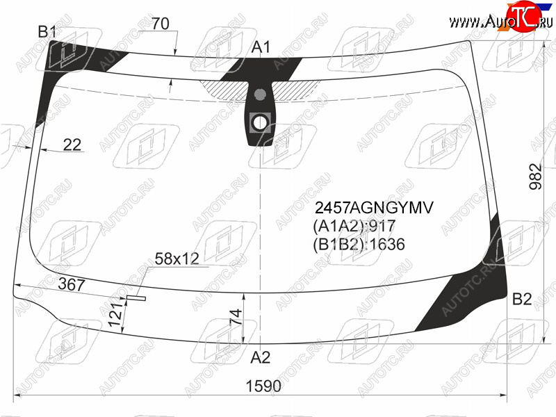 9 349 р. Стекло лобовое (Датчик дождя) FUYAO  BMW 7 серия  F01-F04 (2008-2015) седан  с доставкой в г. Омск