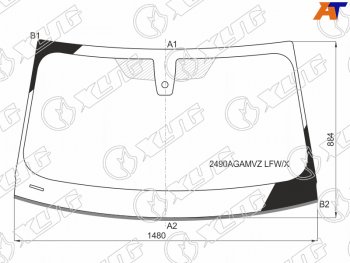 Стекло лобовое (Датчик дождя Молдинг 4D SED) XYG BMW 3 серия G20 седан (2018-2022)