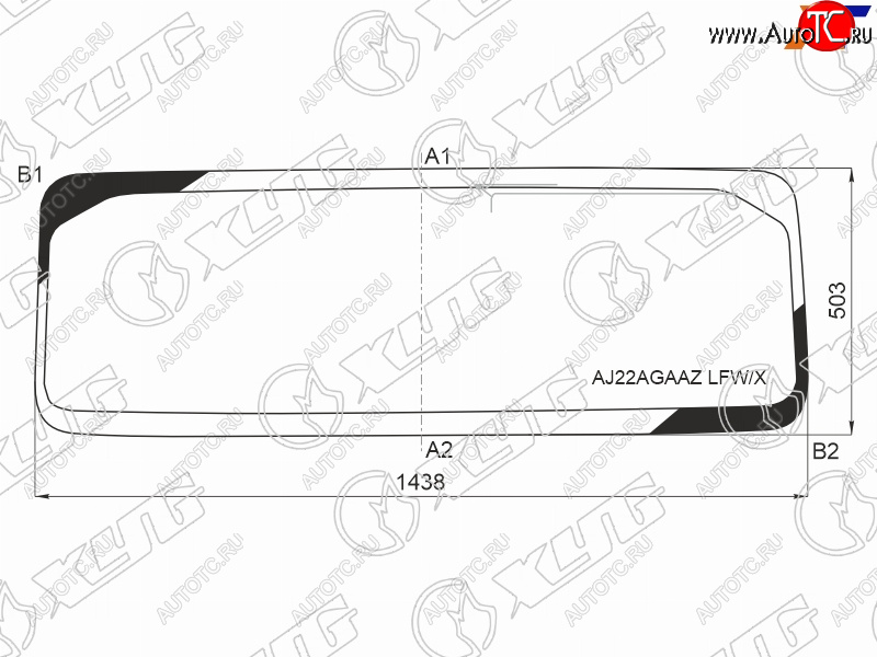 9 899 р. Стекло лобовое (Антенна) XYG  Jeep Wrangler  JL (2018-2024)  с доставкой в г. Омск