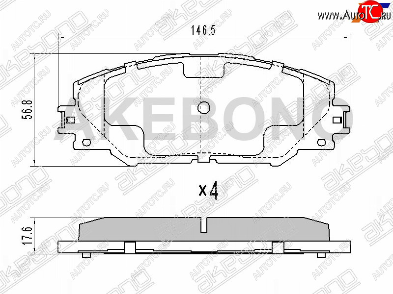 3 399 р. Колодки тормозные перед FL-FR SAT   Toyota RAV4 ( XA30,  XA305) (2003-2013) 5 дв. удлиненный дорестайлинг, 5 дв. дорестайлинг, 5 дв. 1-ый рестайлинг, 5 дв. удлиненный 1-ый рестайлинг, 5 дв. 2-ой рестайлинг, 5 дв. удлиненный 2-ой рестайлинг  с доставкой в г. Омск