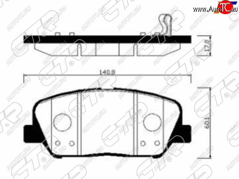 2 479 р. Колодки тормозные передние FR-FL SAT   Hyundai I30 (2 GD,  3 PD), I30 Fastback (PD), KIA Ceed (2 JD,  3 CD), Optima (3 TF,  4 JF,  JF)  с доставкой в г. Омск