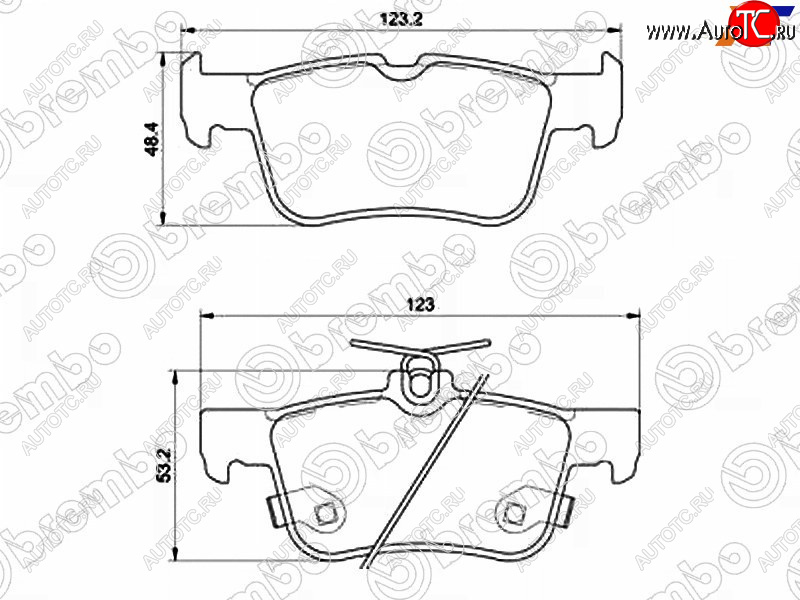 6 399 р. Колодки тормозные задние RH-LH SAT  Ford Galaxy  CK,CD390 - S-Max  CJ  с доставкой в г. Омск