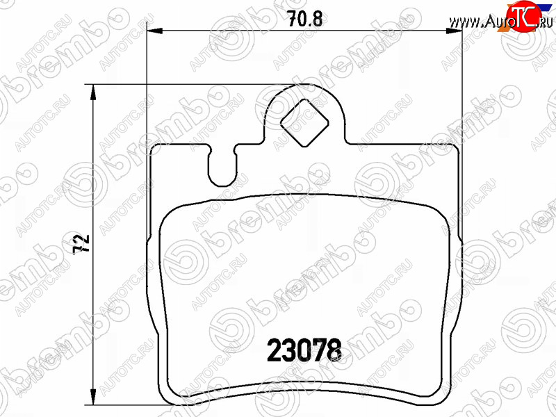 4 199 р. Колодки тормозные задние RH-LH SAT  Mercedes-Benz S class  W220 (1998-2005)  с доставкой в г. Омск