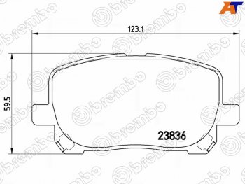 2 449 р. Колодки тормозные перед FL-FR SAT            Toyota Ipsum ACM20 дорестайлинг (2001-2003)  с доставкой в г. Омск. Увеличить фотографию 1