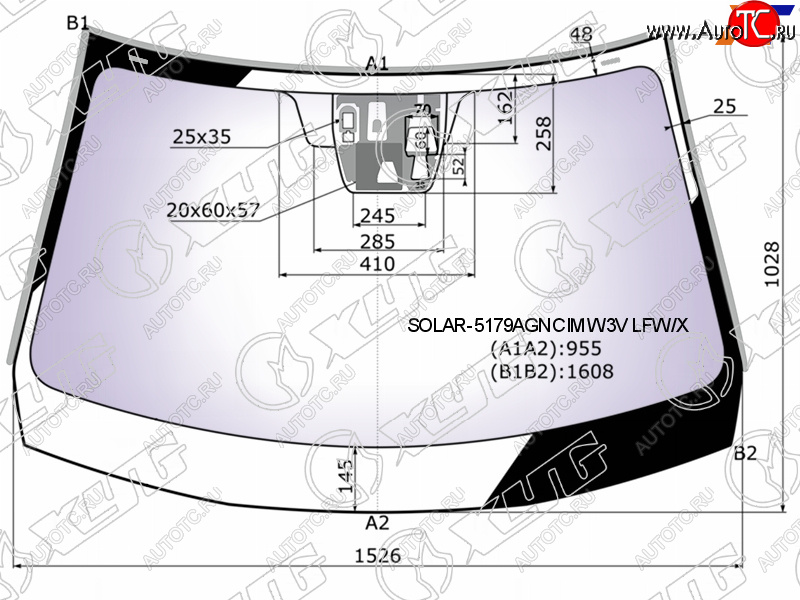 26 449 р. Стекло лобовое (Атермальное Три камеры Датчик дождя Молдинг) XYG  Mazda CX-5  KE (2011-2017) дорестайлинг, рестайлинг  с доставкой в г. Омск