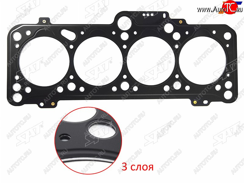 1 099 р. Прокладка ГБЦ SAT  Audi 80 (B2 купе,  B3,  B4), Skoda Felicia, Volkswagen Felicia  с доставкой в г. Омск