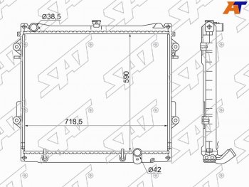 Радиатор SAT Lexus LX600 J310 (2021-2022)