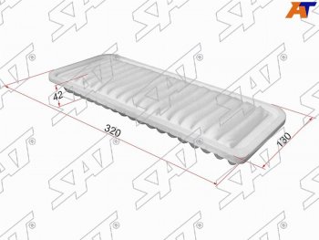 299 р. Фильтр воздушный SAT  Daihatsu Sirion ( M600) (2005-2017), Toyota Passo ( 1,  2,  3) (2004-2025)  с доставкой в г. Омск. Увеличить фотографию 1