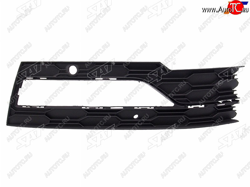 829 р. Правая оправа ДХО (под сонар) SAT Skoda Octavia A8 универсал (2019-2022) (молдинг хром)  с доставкой в г. Омск