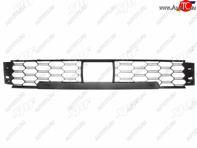 1 429 р. Нижняя решетка переднего бампера SAT Skoda Rapid MK2 (2019-2024) (под датчик дистанции)  с доставкой в г. Омск