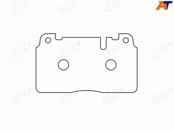 1 399 р. Колодки тормозные передние FL-FR SAT Audi Q5 FY дорестайлинг (2017-2020)  с доставкой в г. Омск. Увеличить фотографию 4