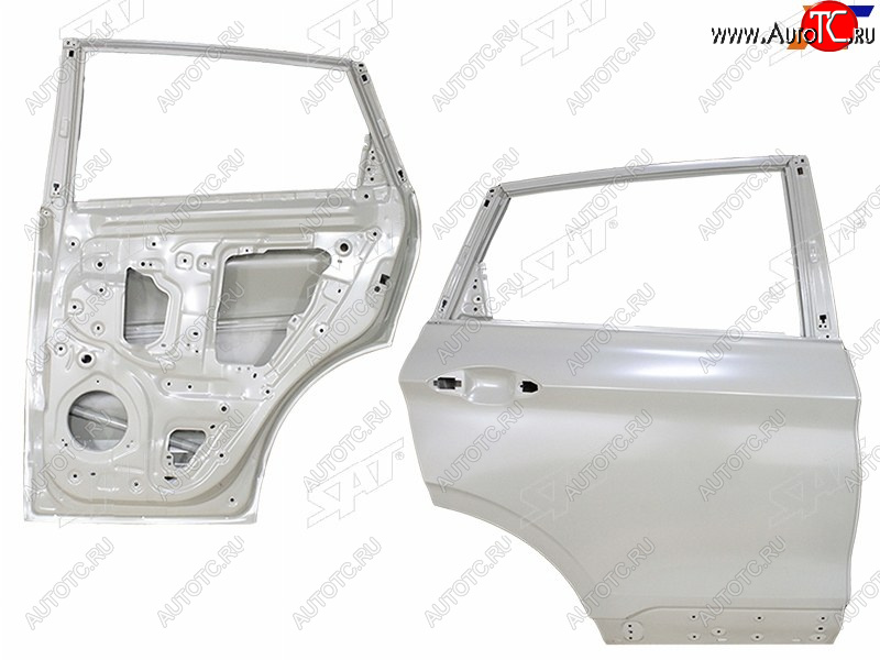 20 399 р. Дверь задняя RH SAT  Geely Coolray  SX11 (2018-2023) дорестайлинг (неокрашенная)  с доставкой в г. Омск