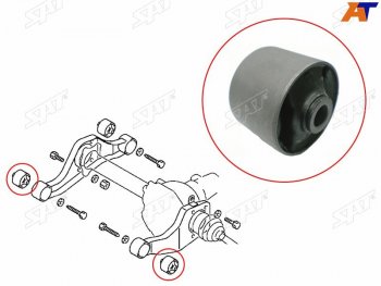 349 р. Сайлентблок подушки переднего дифференциала FR SAT Mitsubishi Montero V90 5 дв. дорестайлинг (2006-2011)  с доставкой в г. Омск. Увеличить фотографию 1