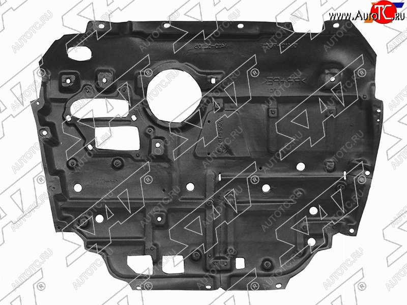 6 299 р. Защита картера двигателя SAT  Toyota Prius ( XW30,  Alfa лифтбек) (2009-2016) дорестайлинг, рестайлинг, рестайлинг лифтбэк  с доставкой в г. Омск