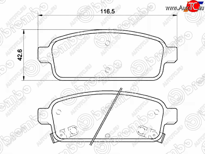 3 399 р. Колодки тормозные задние RH-LH SAT Chevrolet Cruze J300 седан рестайлинг (2012-2015)  с доставкой в г. Омск