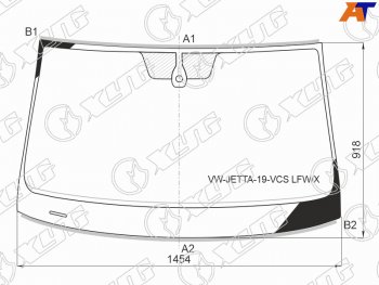 13 499 р. Стекло лобовое (Датчик дождя Молдинг) XYG  Volkswagen Jetta  A7 (2018-2022) седан дорестайлинг  с доставкой в г. Омск. Увеличить фотографию 2