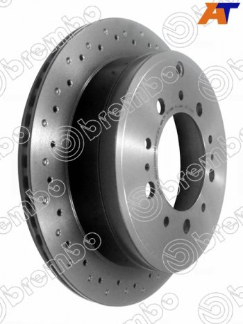 16 599 р. Диск тормозной задний Ø345 BREMBO  Lexus LX500d  J310 (2021-2022), Lexus LX570  J200 (2007-2022), Lexus LX600  J310 (2021-2022), Toyota Land Cruiser  200 (2007-2021), Toyota Sequoia (2007-2017)  с доставкой в г. Омск. Увеличить фотографию 2