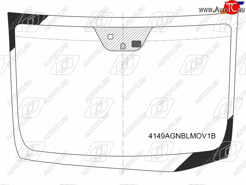 7 599 р. Стекло лобовое (Датчик дождя Место под датчик запотевания) FUYAO  Hyundai Avante - Elantra  MD  с доставкой в г. Омск