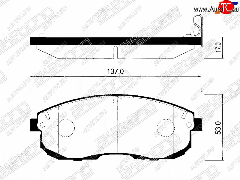 2 199 р. Колодки тормозные перед FR-FL SAT Nissan Juke 1 YF15 дорестайлинг (2010-2014)  с доставкой в г. Омск