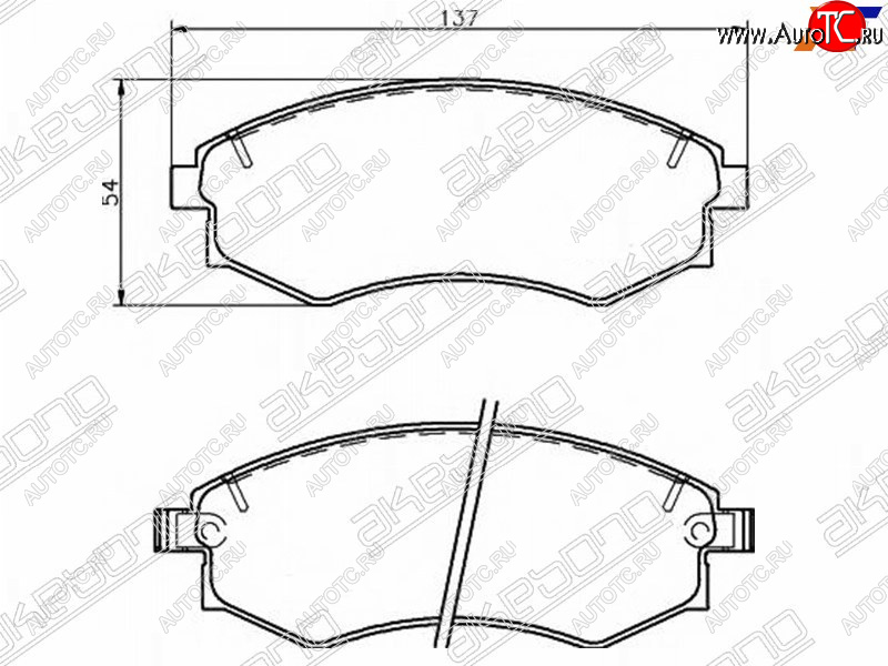 2 049 р. Колодки тормозные передние FR-FL SAT   Hyundai Elantra ( XD,  XD2) (2000-2010), Hyundai Sonata ( Y3,  EF) (1993-2001), Nissan Murano  1 Z50 (2002-2009), SSANGYONG Rexton ( Y200,  Y250,  Y290,  Y400) (2001-2023)  с доставкой в г. Омск