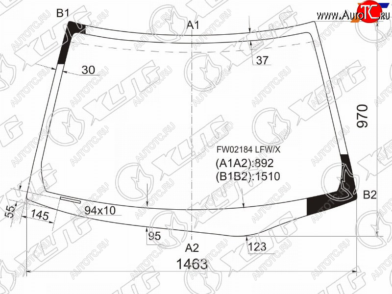 5 399 р. Стекло лобовое (4D SED) XYD  Honda Civic  ES (2000-2006) седан дорестайлинг, седан рестайлинг  с доставкой в г. Омск