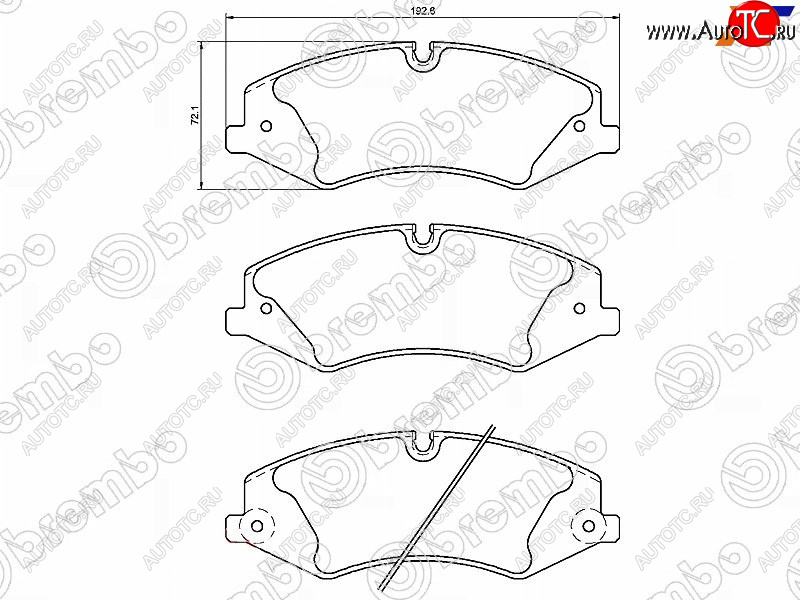 7 599 р. Колодки тормозные перед FL-FR SAT Land Rover Range Rover Sport 1 L320 дорестайлинг (2005-2009)  с доставкой в г. Омск