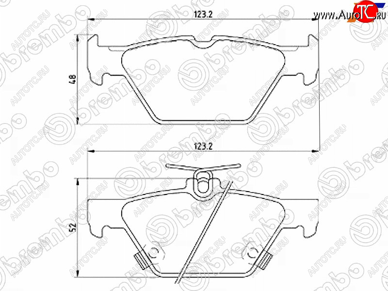 4 999 р. Колодки тормозные задние RH-LH SAT Subaru Legacy BN/B15 дорестайлинг седан (2015-2017)  с доставкой в г. Омск