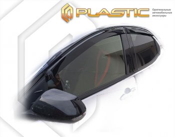 1 759 р. Дефлектора окон CA-Plastic  Toyota Yaris  XP210 (2020-2024) хэтчбэк 5 дв. дорестайлинг (classic полупрозрачный)  с доставкой в г. Омск. Увеличить фотографию 1