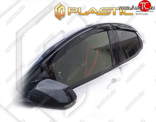 1 759 р. Дефлектора окон CA-Plastic  Toyota Yaris  XP210 (2020-2024) хэтчбэк 5 дв. дорестайлинг (classic полупрозрачный)  с доставкой в г. Омск