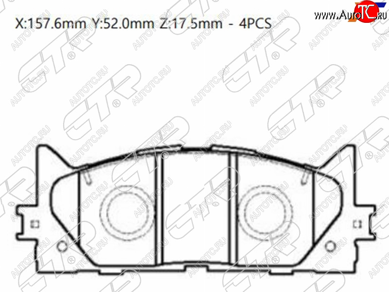 2 099 р. Колодки тормозные передние FL-FR SAT Toyota Camry XV50 дорестайлинг (2011-2014)  с доставкой в г. Омск