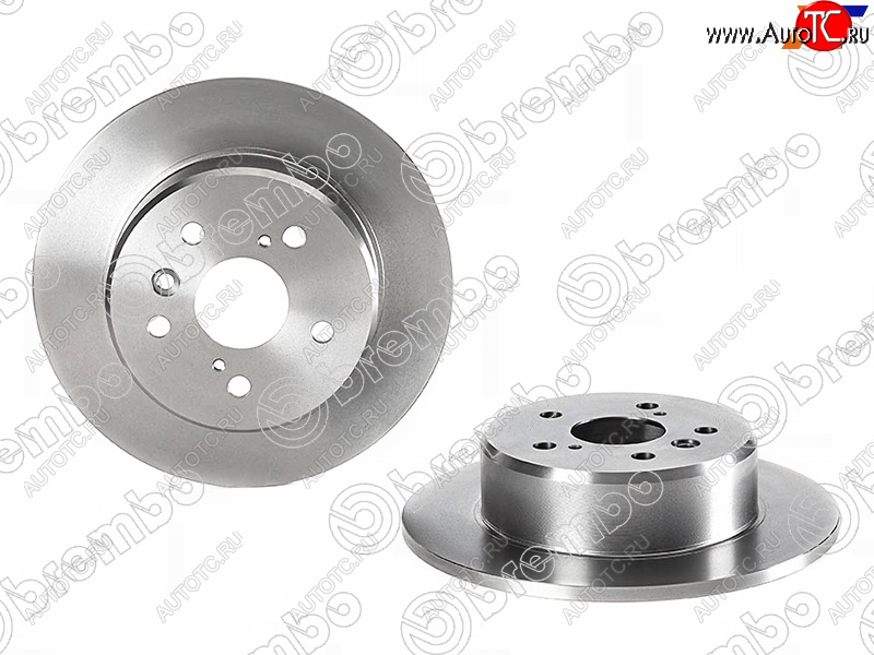 3 989 р.  Диск тормозной задний Ø290 BREMBO  Toyota Camry ( XV30,  XV40,  XV50) - Harrier  XU10  с доставкой в г. Омск