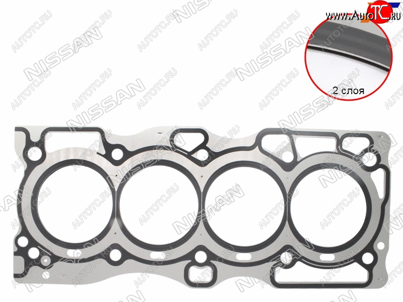 3 479 р. Прокладка ГБЦ QR25DE RH NISSAN  Nissan Murano  1 Z50 - X-trail  1 T30  с доставкой в г. Омск