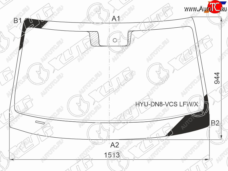 9 499 р. Стекло лобовое (Датчик дождя) XYG  Hyundai Sonata  DN8 (2019-2022)  с доставкой в г. Омск