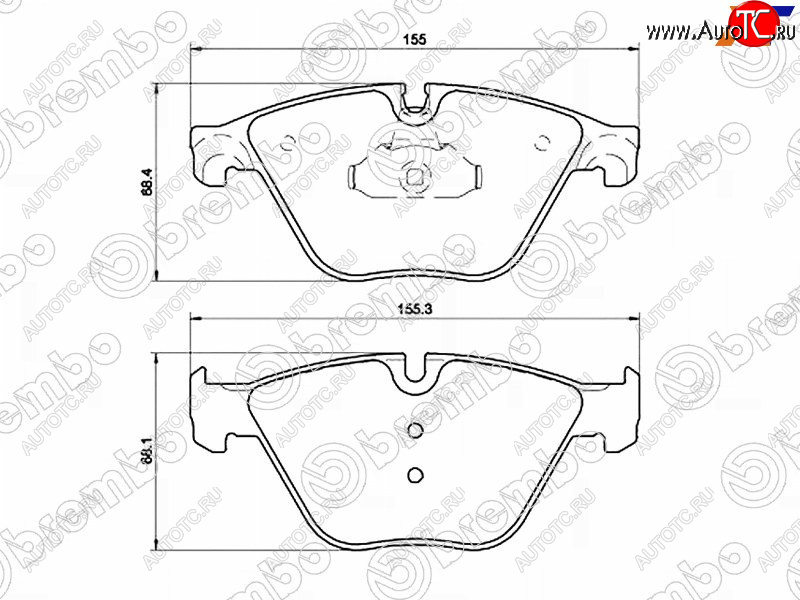 6 349 р. Колодки тормозные передние FL-FR SAT  BMW 5 серия  F10 (2009-2017) седан дорестайлинг, рестайлинг, седан  с доставкой в г. Омск