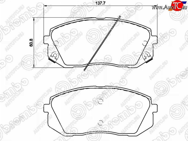 4 389 р. Колодки тормозные передние FL-FR SAT Hyundai I40 1 VF дорестайлинг седан (2011-2015)  с доставкой в г. Омск