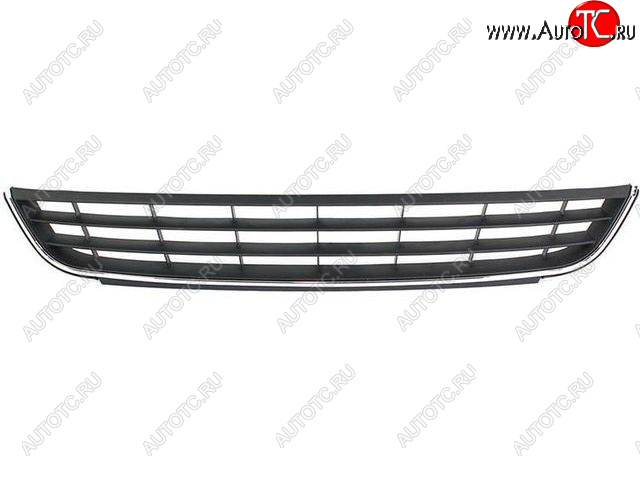 1 269 р. Центральная решетка переднего бампера BodyParts  Volkswagen Jetta  A6 (2011-2015) седан дорестайлинг (молдинг хром)  с доставкой в г. Омск